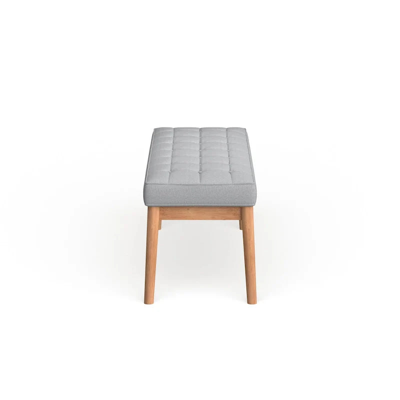 Christopher Knight Home Saxon Mid-Century Tufted Fabric Ottoman Bench - 43" L x 15.75" W x 17" H 17