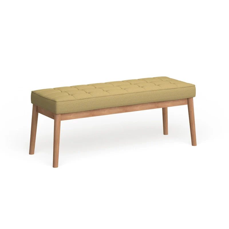Christopher Knight Home Saxon Mid-Century Tufted Fabric Ottoman Bench - 43" L x 15.75" W x 17" H 22