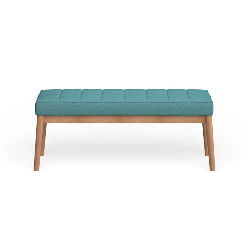 Christopher Knight Home Saxon Mid-Century Tufted Fabric Ottoman Bench - 43" L x 15.75" W x 17" H 28