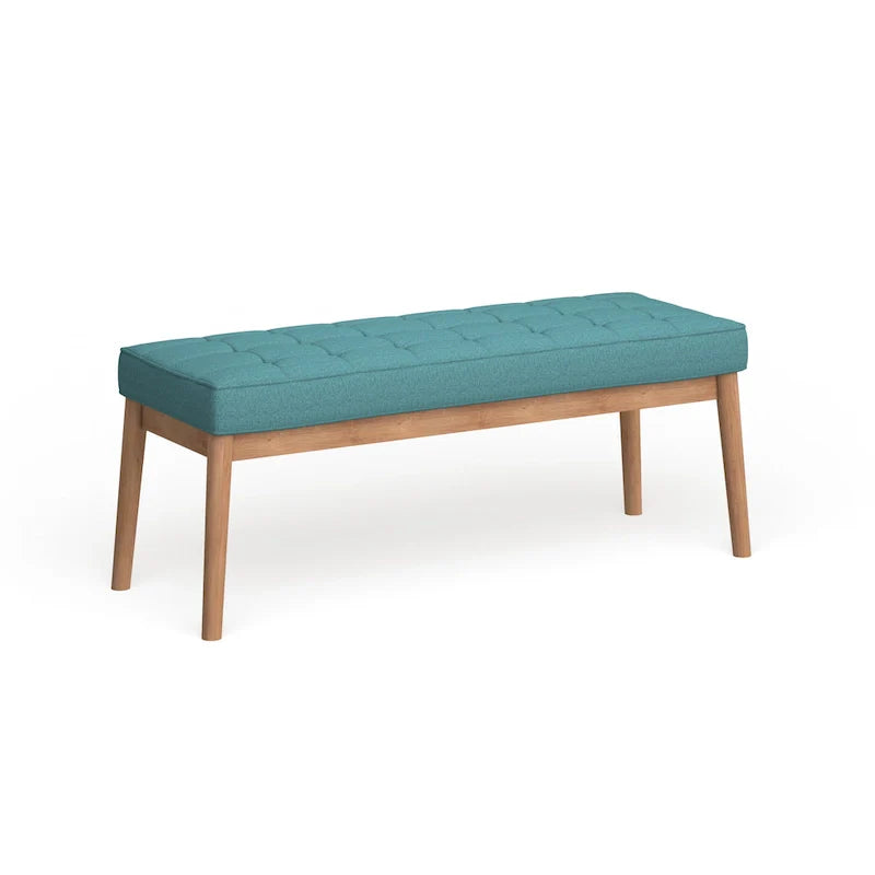 Christopher Knight Home Saxon Mid-Century Tufted Fabric Ottoman Bench - 43" L x 15.75" W x 17" H 30