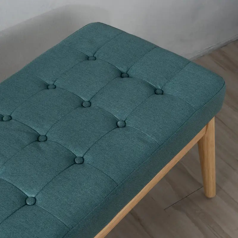 Christopher Knight Home Saxon Mid-Century Tufted Fabric Ottoman Bench - 43" L x 15.75" W x 17" H 31
