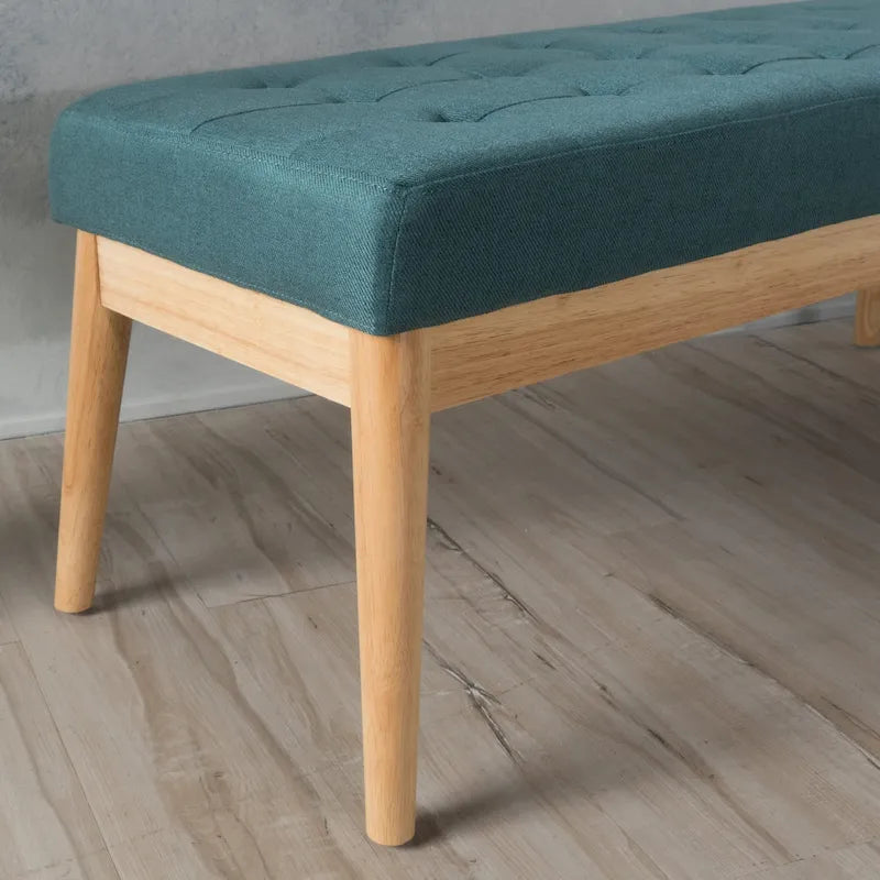 Christopher Knight Home Saxon Mid-Century Tufted Fabric Ottoman Bench - 43" L x 15.75" W x 17" H 32