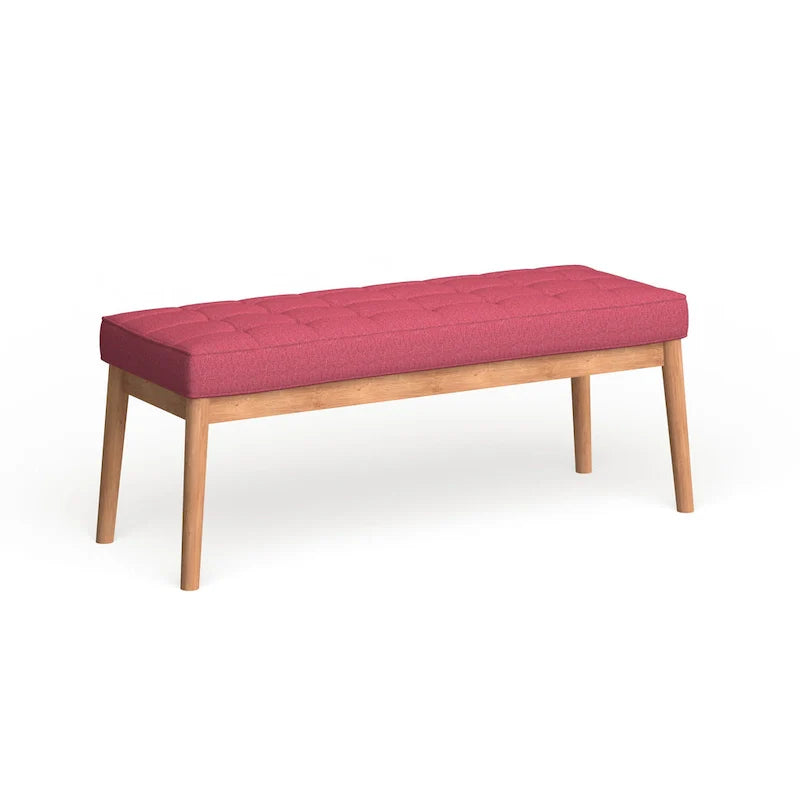 Christopher Knight Home Saxon Mid-Century Tufted Fabric Ottoman Bench - 43" L x 15.75" W x 17" H 33
