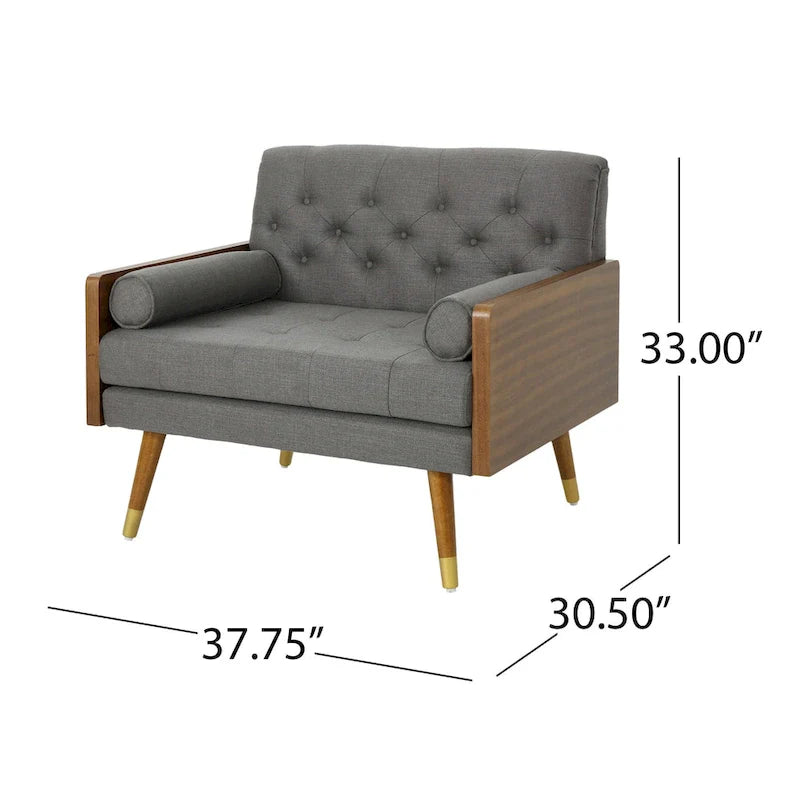Frankie Mid-Century Modern Club Chair by Christopher Knight Home 11