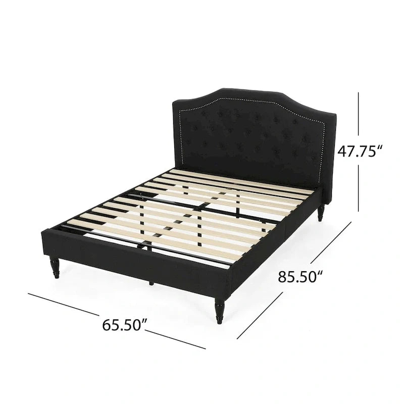 Christopher Knight Home Elinor Queen Upholstered Platform Bed 3