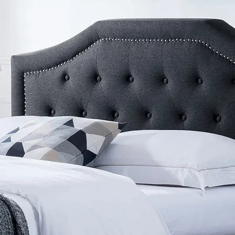 Christopher Knight Home Elinor Queen Upholstered Platform Bed 4