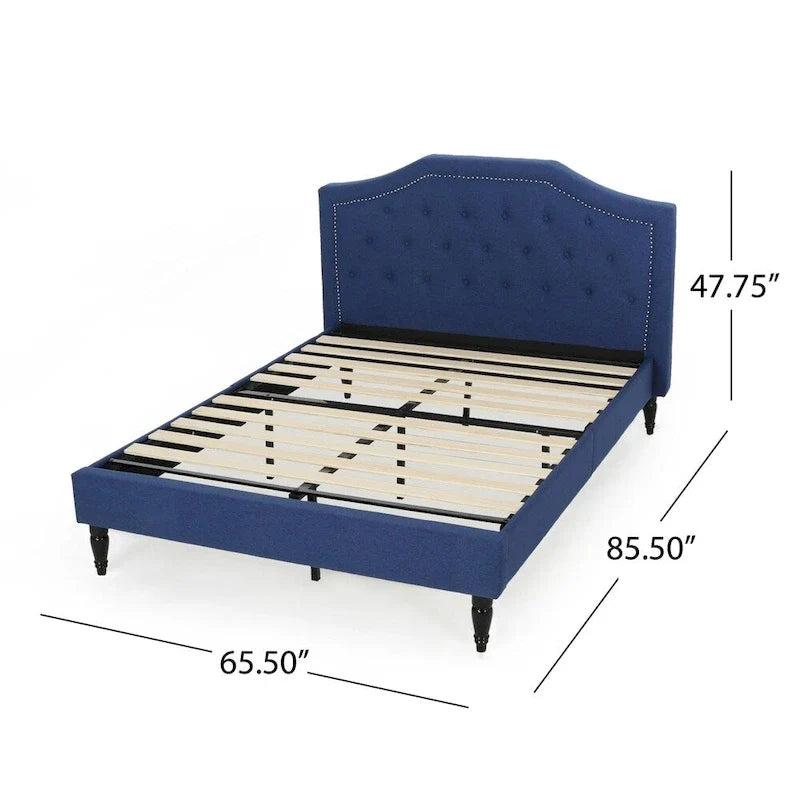 Christopher Knight Home Elinor Queen Upholstered Platform Bed 15