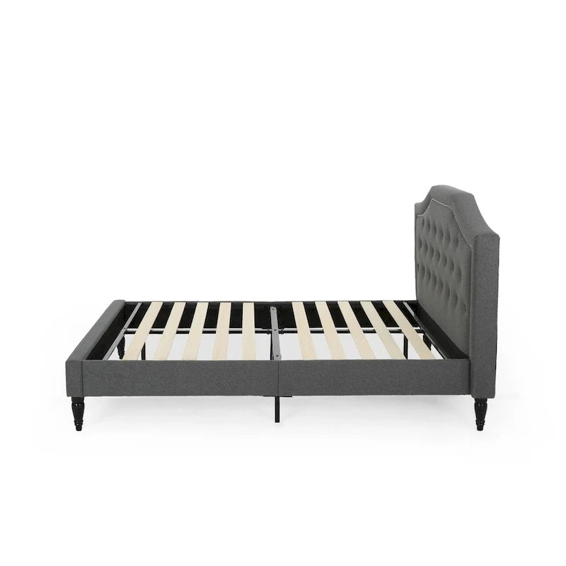 Christopher Knight Home Elinor Queen Upholstered Platform Bed 19
