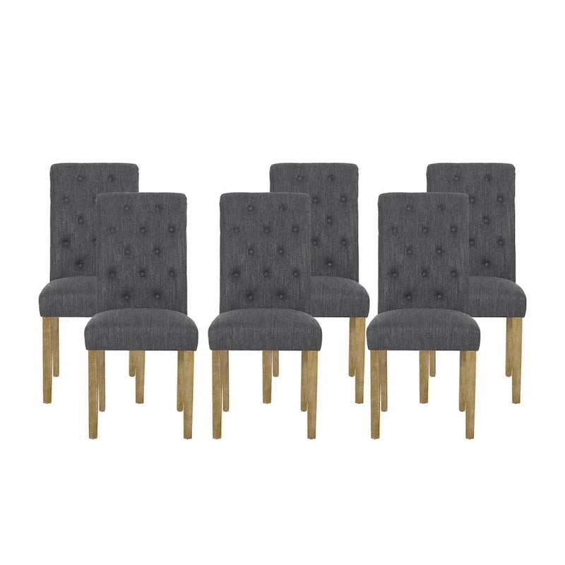 Set of 6 Aruda Upholstered Dining Chairs by Christopher Knight Home 2
