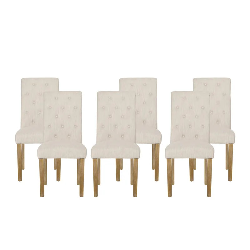 Set of 6 Aruda Upholstered Dining Chairs by Christopher Knight Home 29