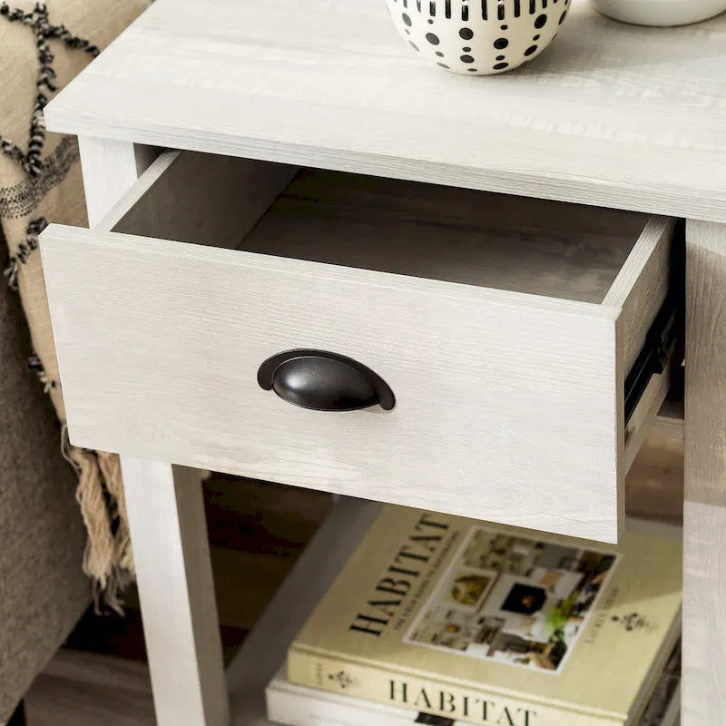 Set of 2 Middlebrook Farmhouse Nightstands with One Drawer 8