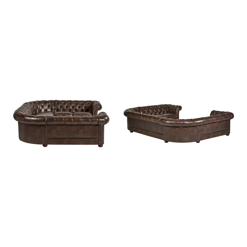 Gdansk 9-Person U-Shaped Chesterfield Sectional Sofa 2