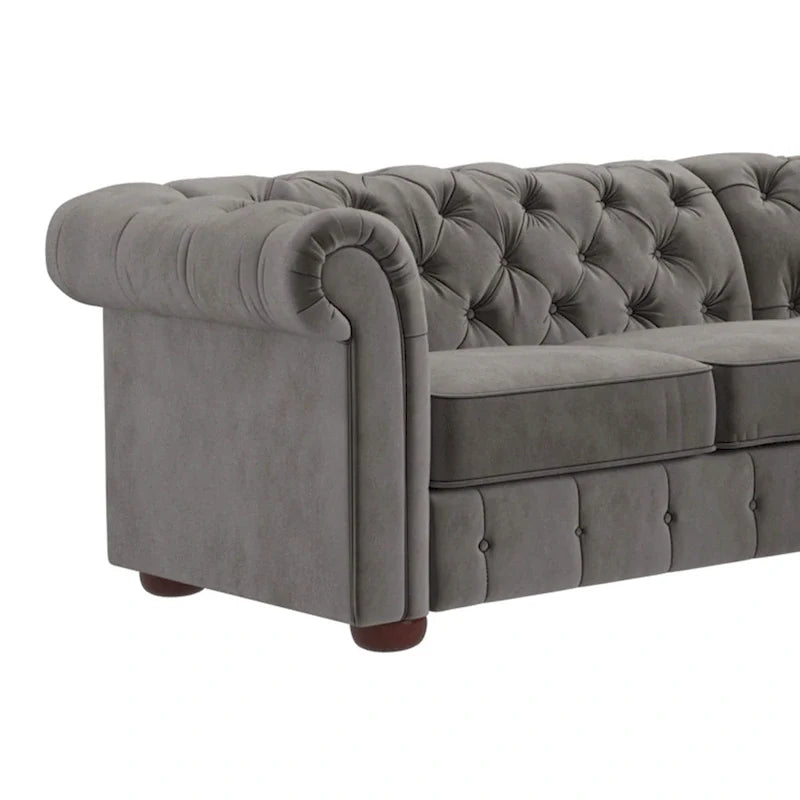 Gdansk 5-Person L-Shaped Chesterfield Sectional Sofa 4