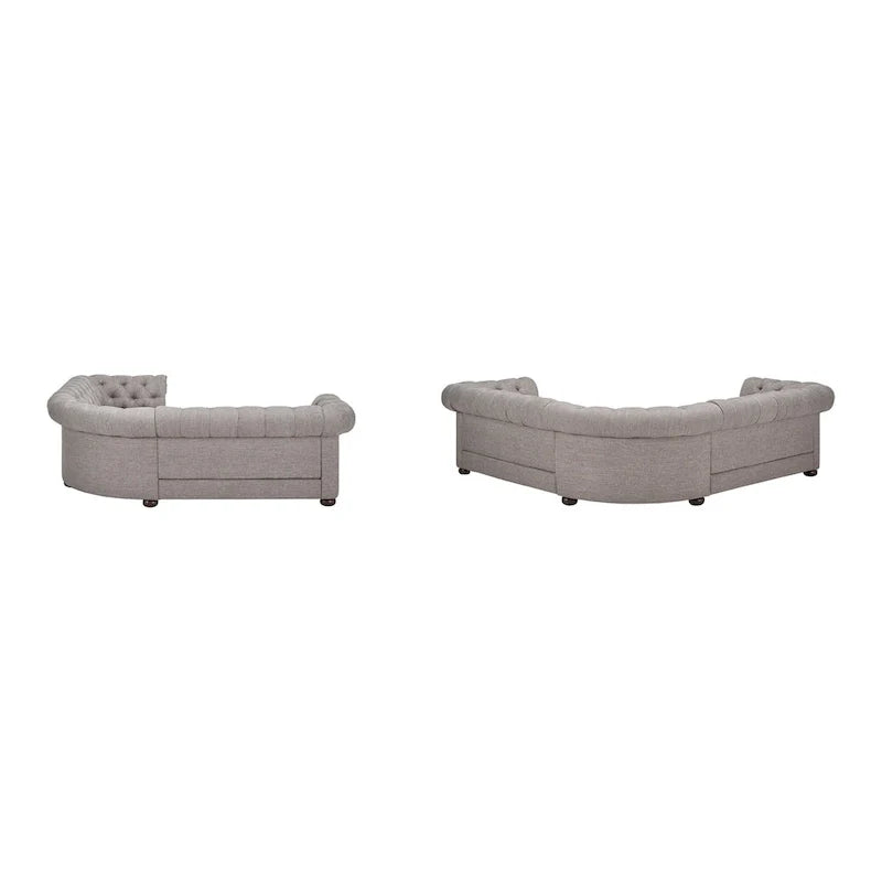 Gdansk 5-Person L-Shaped Chesterfield Sectional Sofa 14