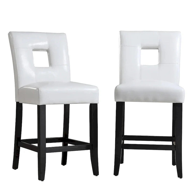 Brda Keyhole Counter Height High Back Stools - Set of 2 16