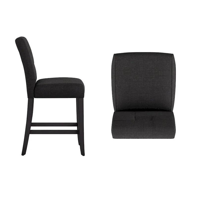 Brda Keyhole Counter Height High Back Stools - Set of 2 6