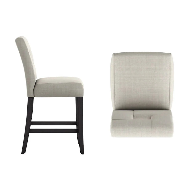 Brda Keyhole Counter Height High Back Stools - Set of 2 8