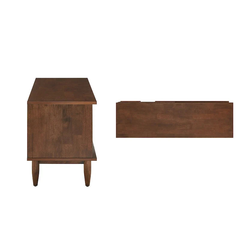 Bardolino 59-Inch Mid-Century Wood TV Stand with 2 Drawers 3