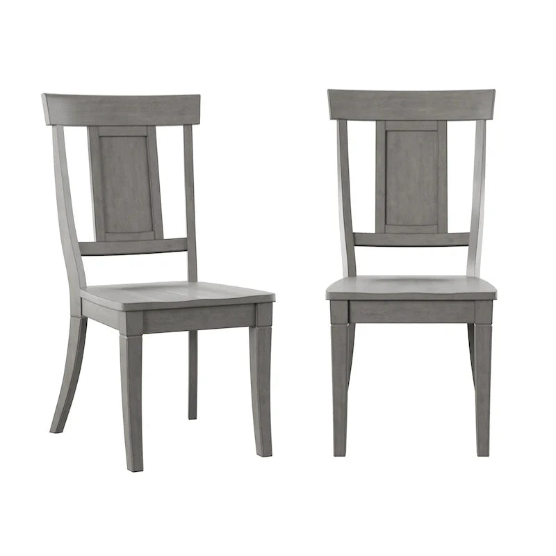 Set of 2 Ronda Wooden Dining Chairs with Panel Back 22