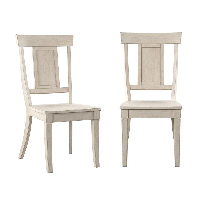 Set of 2 Ronda Wooden Dining Chairs with Panel Back 23
