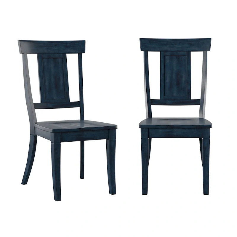 Set of 2 Ronda Wooden Dining Chairs with Panel Back 24