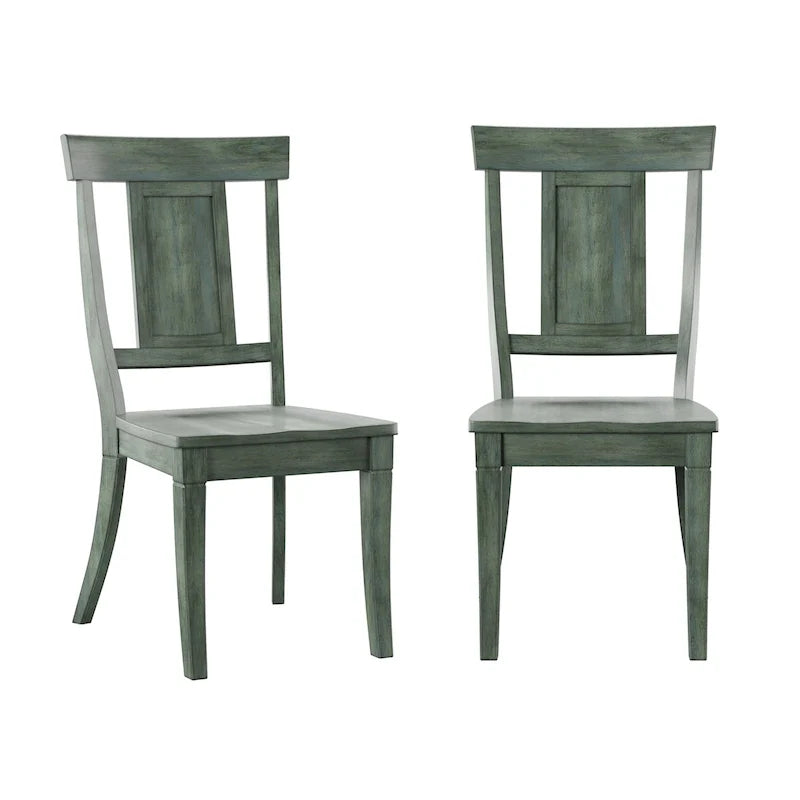 Set of 2 Ronda Wooden Dining Chairs with Panel Back 27
