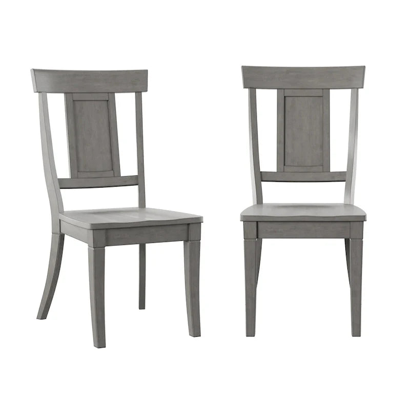Set of 2 Ronda Wooden Dining Chairs with Panel Back 20