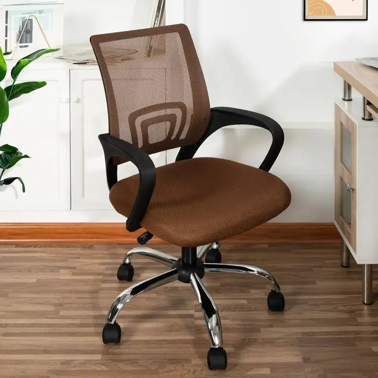 Adjustable Ergonomic Office Chair with Breathable Mesh, Lumbar Support, and 360-Degree Swivel Wheels for Enhanced Mobility 2