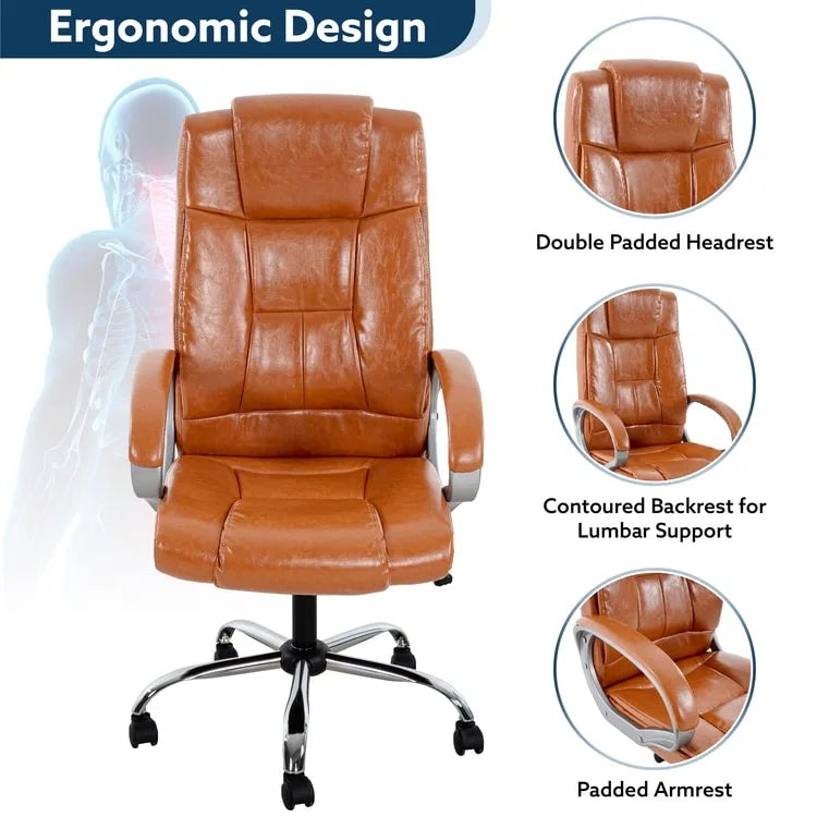 Adjustable Ergonomic Office Chair with Breathable Mesh, Lumbar Support, and 360-Degree Swivel Wheels for Enhanced Mobility 16