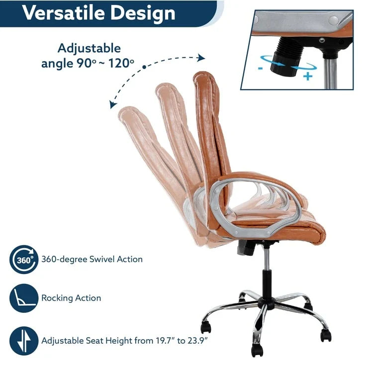 Adjustable Ergonomic Office Chair with Breathable Mesh, Lumbar Support, and 360-Degree Swivel Wheels for Enhanced Mobility 18