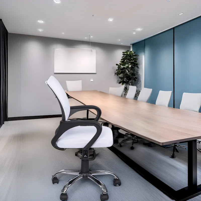 Adjustable Ergonomic Office Chair with Breathable Mesh, Lumbar Support, and 360-Degree Swivel Wheels for Enhanced Mobility 42