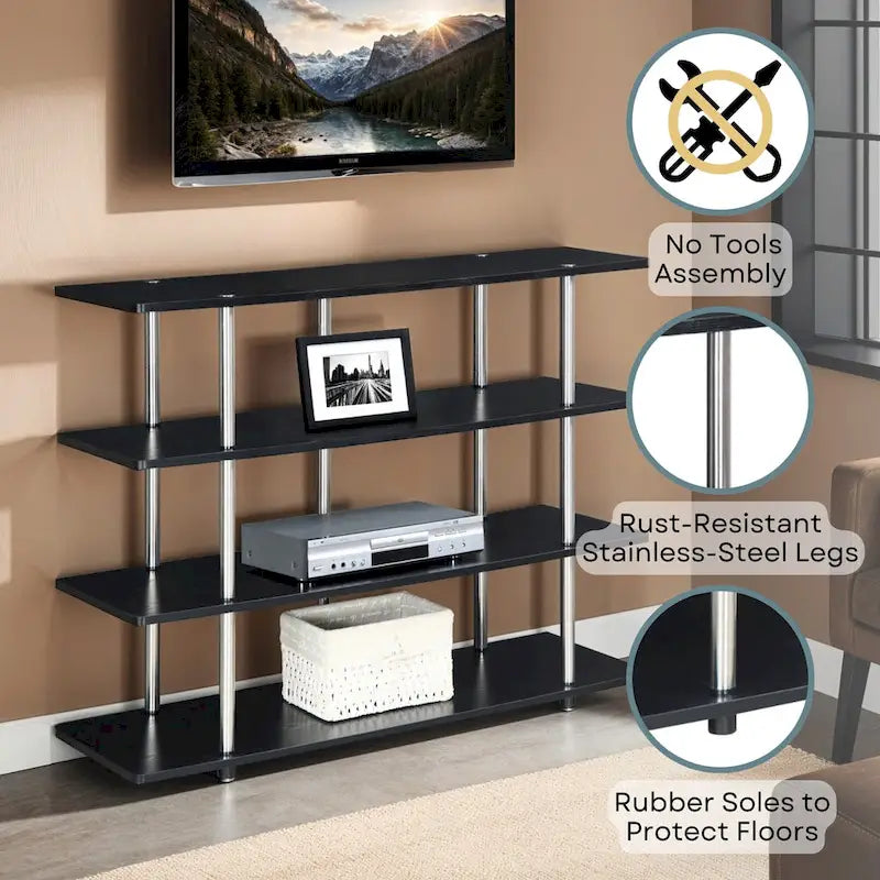 Convenience Concepts Designs2Go XL 55-Inch Highboy 4-Tier Television Stand 12