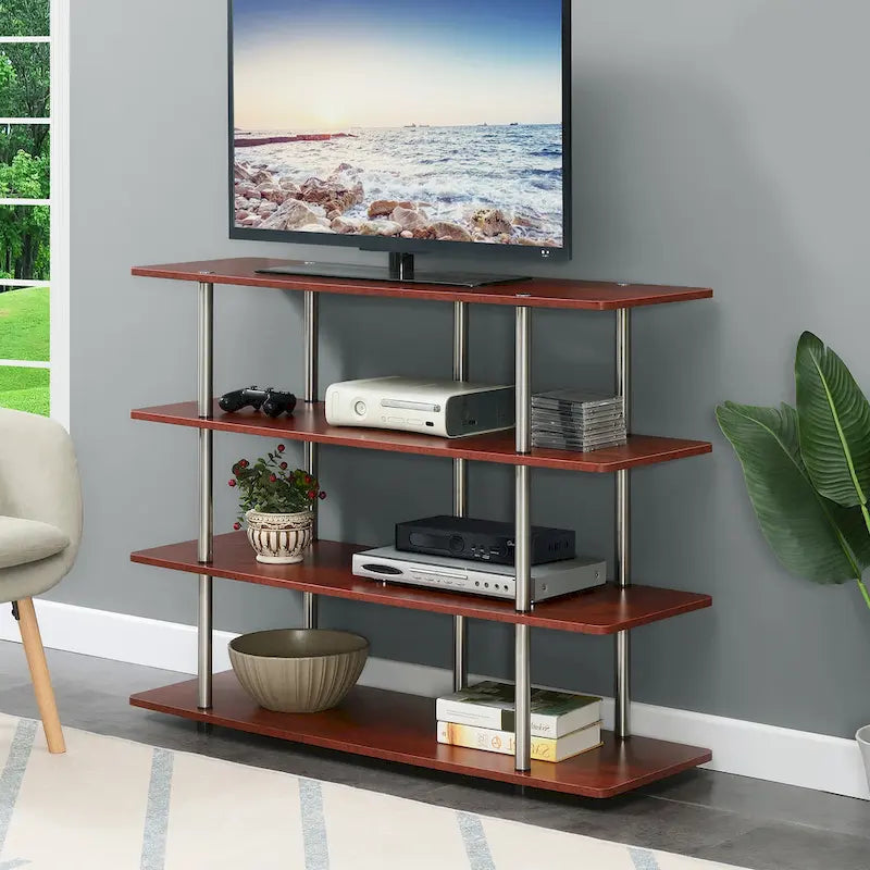 Convenience Concepts Designs2Go XL 55-Inch Highboy 4-Tier Television Stand 18