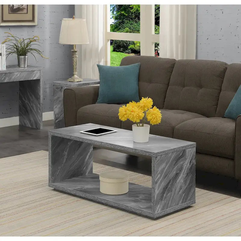 Northfield Admiral Coffee Table with Shelf by Convenience Concepts 4