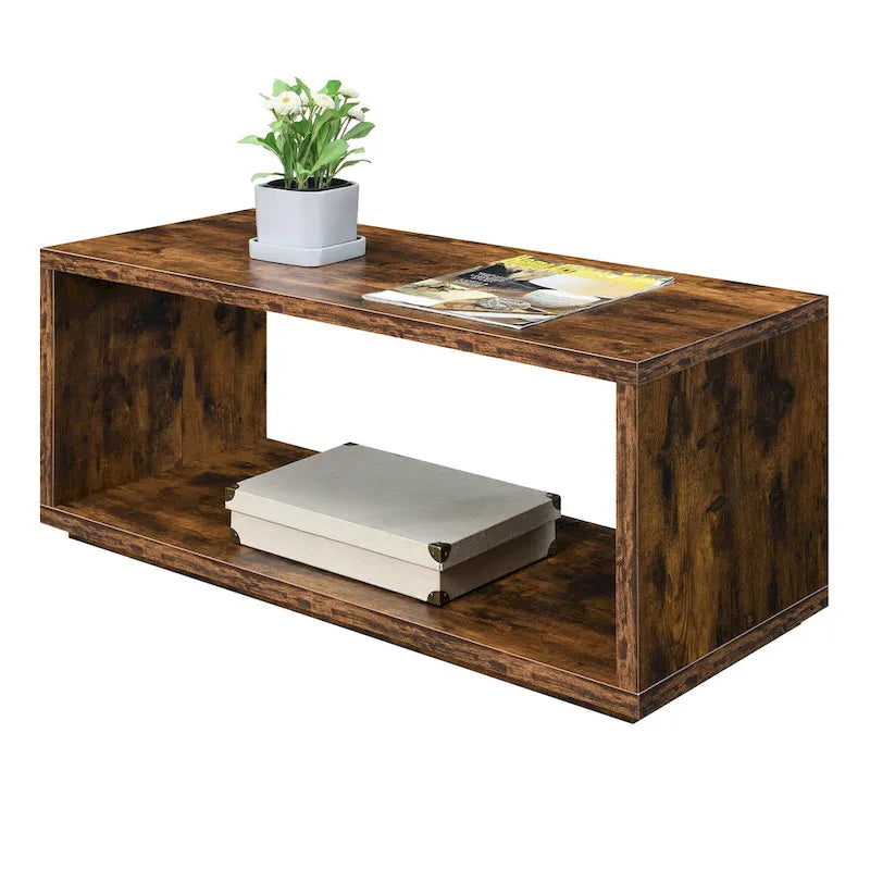 Northfield Admiral Coffee Table with Shelf by Convenience Concepts 9
