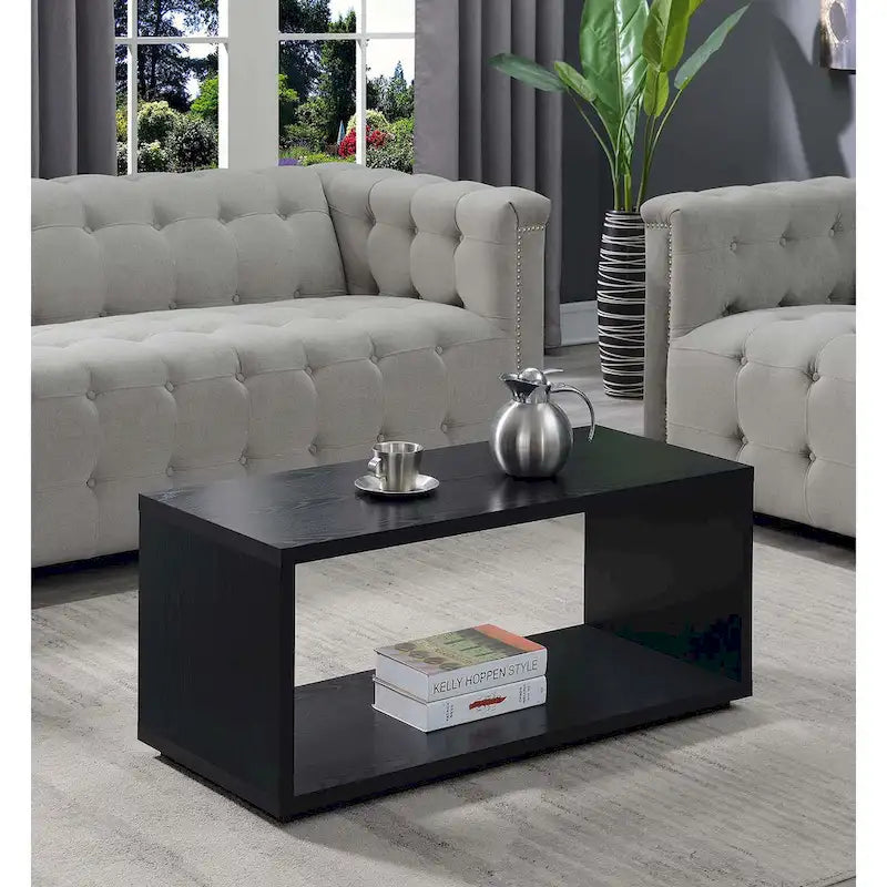 Northfield Admiral Coffee Table with Shelf by Convenience Concepts 12
