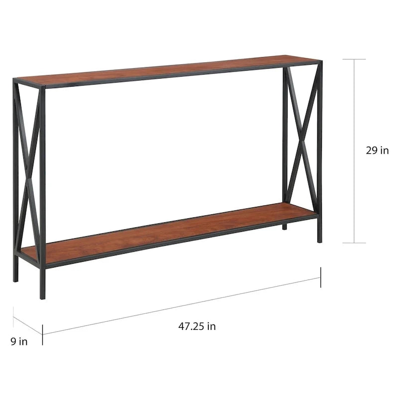 Tucson Console Table with Shelf by Convenience Concepts 4