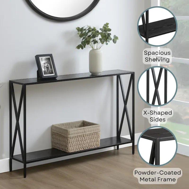 Tucson Console Table with Shelf by Convenience Concepts 13