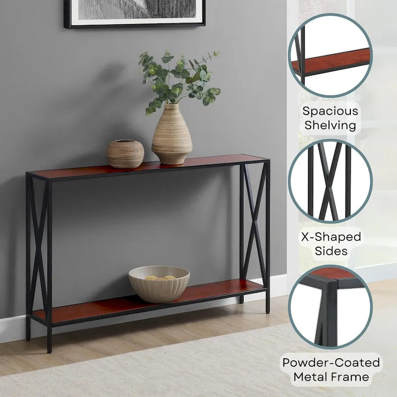 Tucson Console Table with Shelf by Convenience Concepts 21
