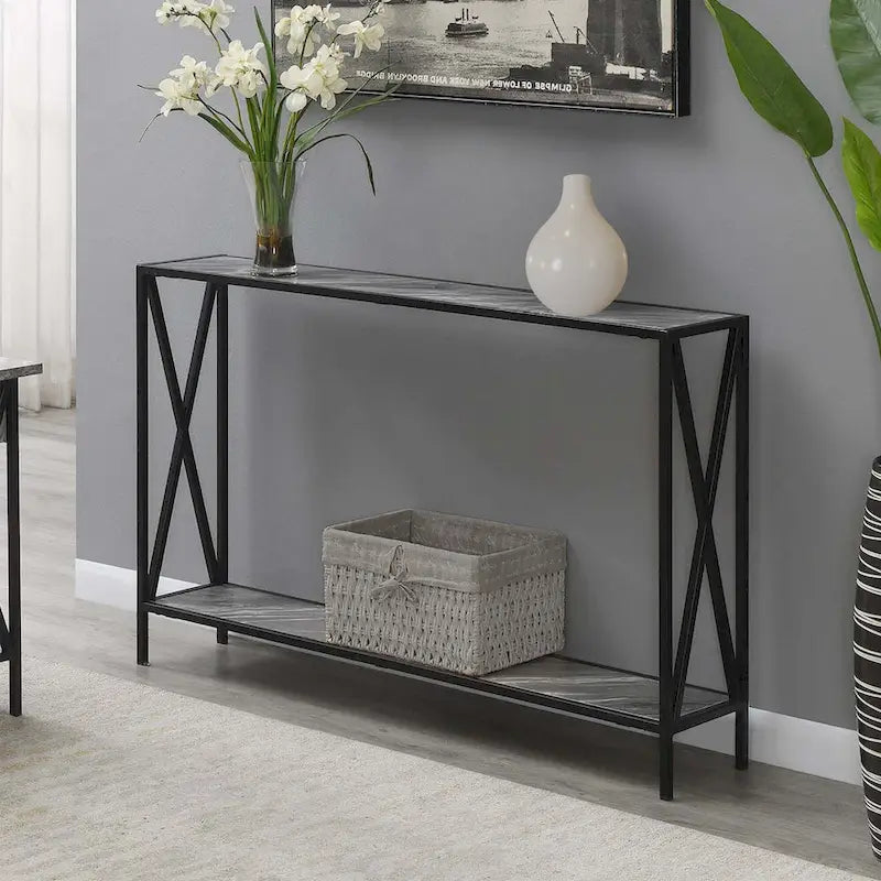 Tucson Console Table with Shelf by Convenience Concepts 25