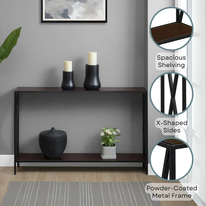 Tucson Console Table with Shelf by Convenience Concepts 32