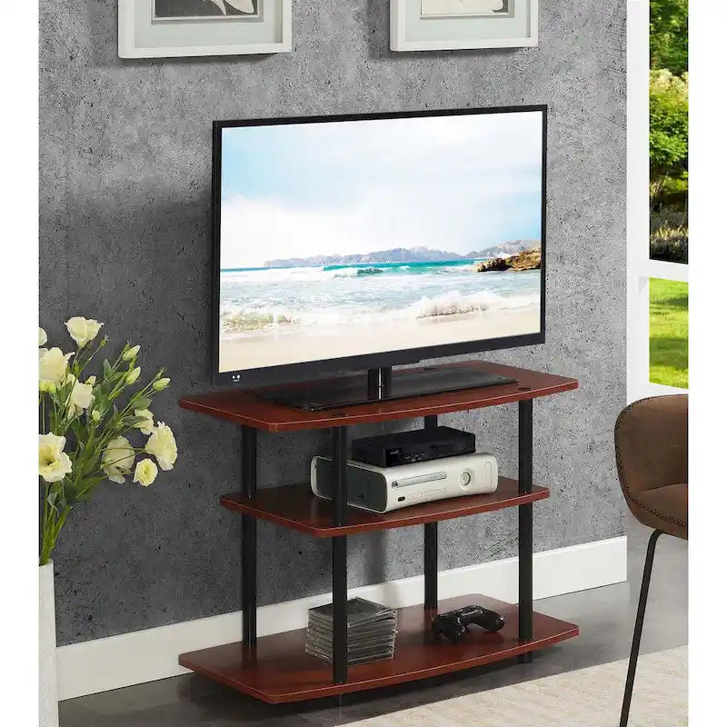 Convenience Concepts Designs2Go Tool-Free 3-Tier TV Stand 9