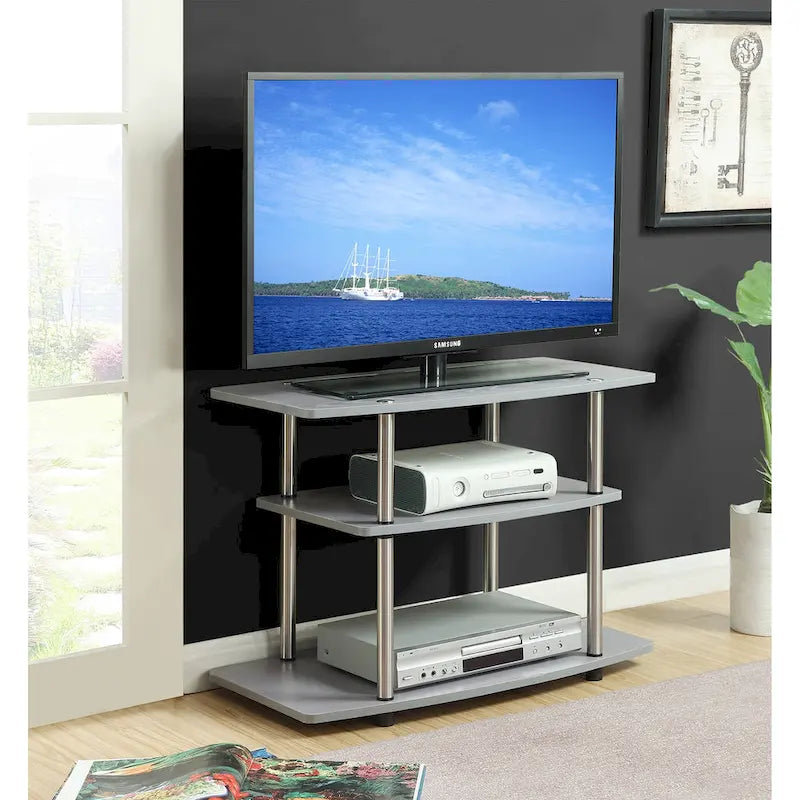 Convenience Concepts Designs2Go Tool-Free 3-Tier TV Stand 43