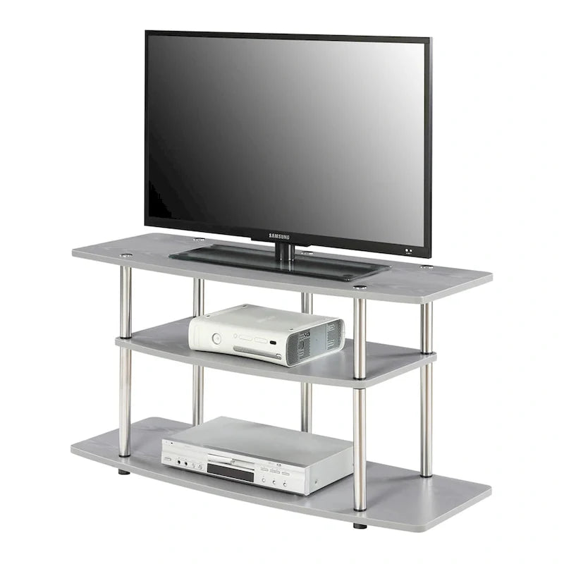 Convenience Concepts Designs2Go Tool-Free 3-Tier Wide TV Stand 7