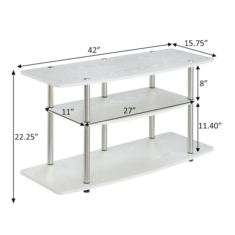 Convenience Concepts Designs2Go Tool-Free 3-Tier Wide TV Stand 24