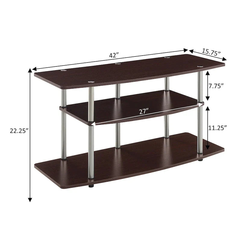 Convenience Concepts Designs2Go Tool-Free 3-Tier Wide TV Stand 32