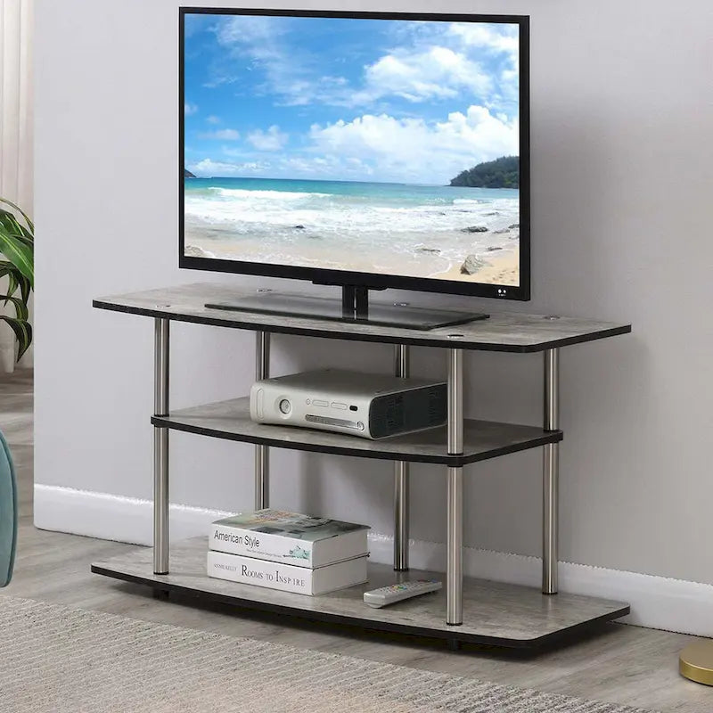 Convenience Concepts Designs2Go Tool-Free 3-Tier Wide TV Stand 33