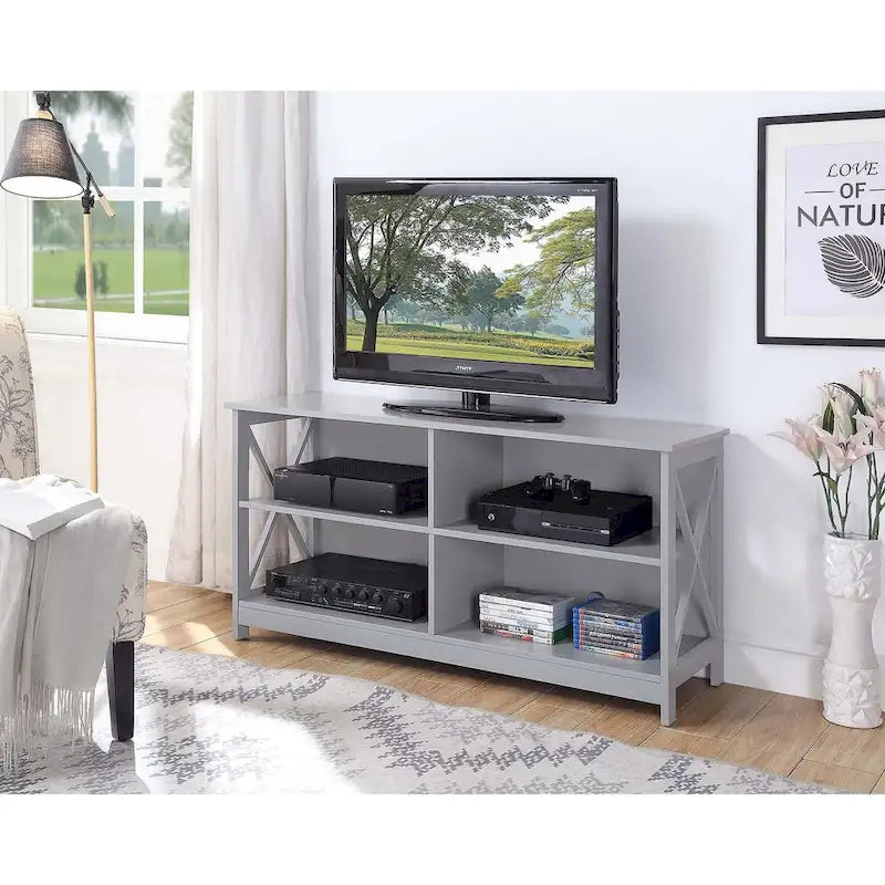 Oxford 55-Inch TV Stand with Shelves by Convenience Concepts 4
