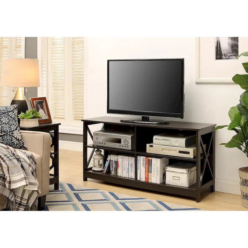 Oxford 55-Inch TV Stand with Shelves by Convenience Concepts 8