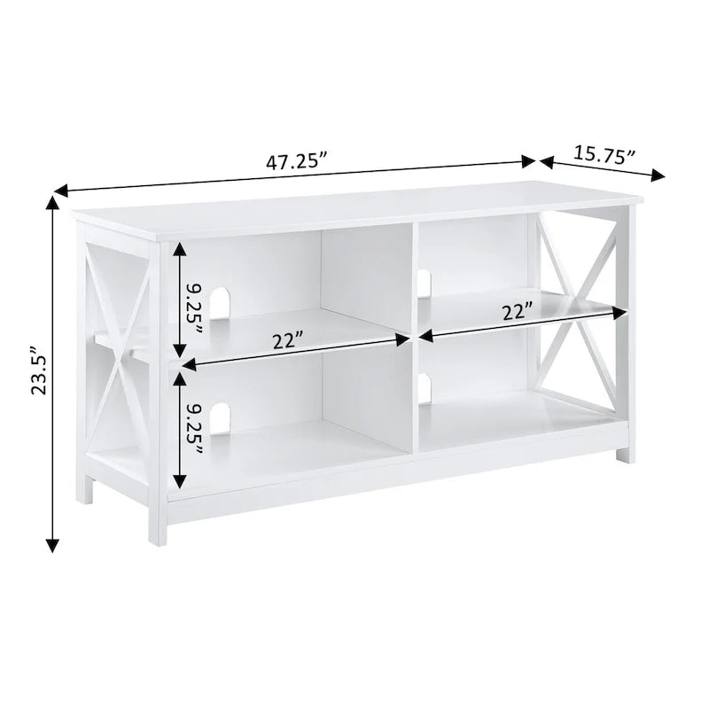 Oxford 55-Inch TV Stand with Shelves by Convenience Concepts 13